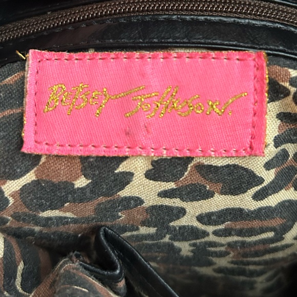 Betsey Johnson Black Leather Shoulder Bag - Picture 9 of 10